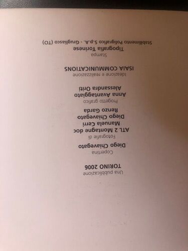 Fascicule Torino 2006 Candidature