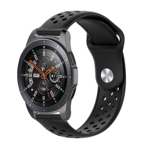 Bracelet Pour Samsung Gear S3 / Galaxy Watch 46 Mm 22 Mm - Noir