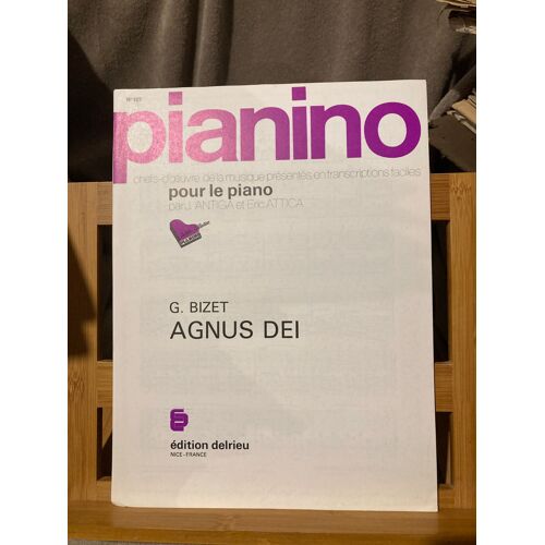 G. Bizet Agnus Dei Partition Facile Piano Antiga Delrieu N°127