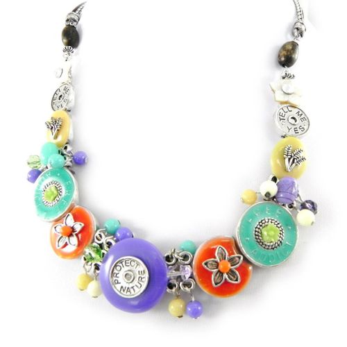 Collier Créateur "Liberty" Multicolore