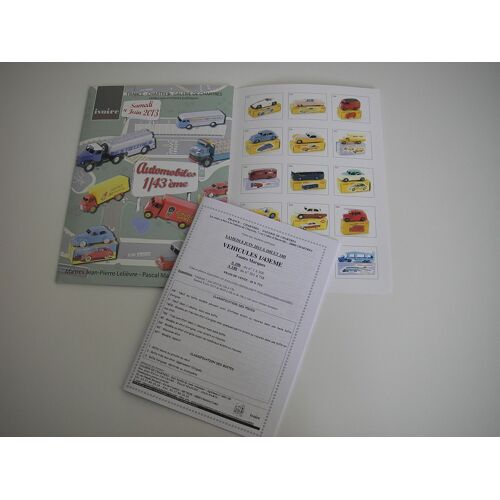 Kit Presse Vente Aux Enchères Du 8 Juin 13 Ivoire Chartres Automobiles 1/43 Ème