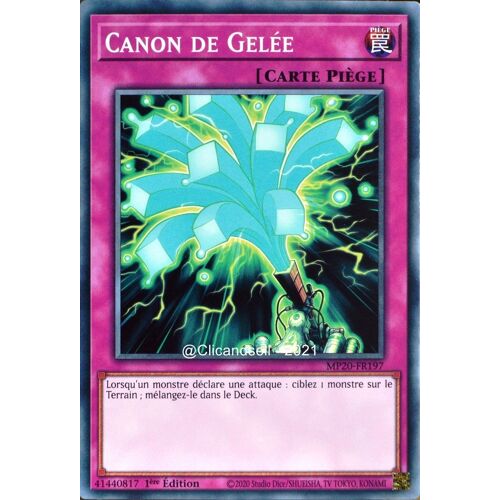 Carte Yu-Gi-Oh Mp20-Fr197 Canon De Gelée Commune Neuf Fr