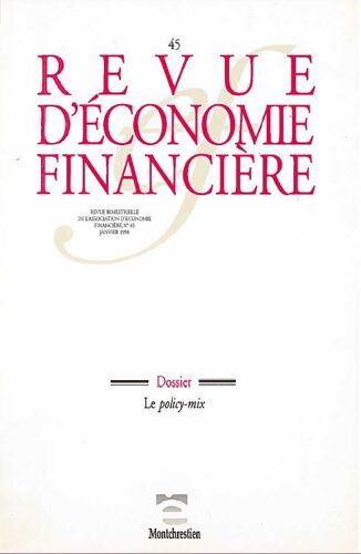 Revue D'économie Financière N° 45