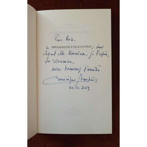 Dominique Barbéris Un Dimanche À Ville-D'avray Avec Un Envoi Autographe Signé 2019 Arléa