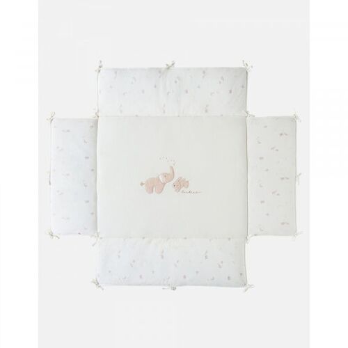 Tapis De Parc 75x95cm En Veloudoux Bali, Moka & Snow