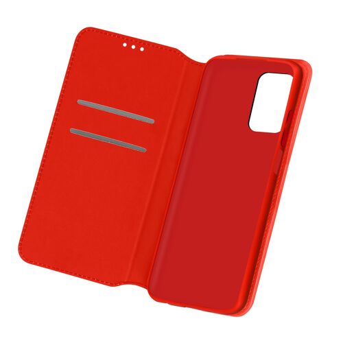 Étui pour Samsung Galaxy A32 5G Porte-carte Support Clapet Magnétique Rouge