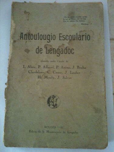 Antoulougio Escoulario De Lengadoc