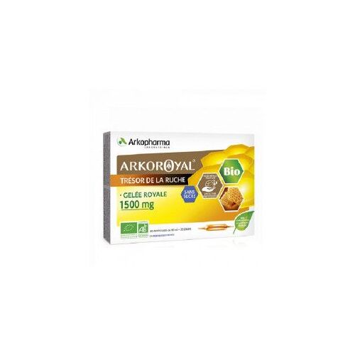 Arkopharma Arkoroyal Trésor De La Ruche Sans Sucre Bio 20 Ampoules 