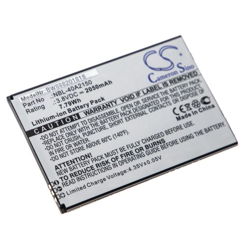 Vhbw Batterie Remplacement Pour Neffos/Tp-Link Nbl-40a2150, Nbl-40b2150 Pour Téléphone Portable (2050mah, 3,8v, Li-Ion)