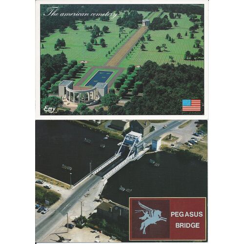 Deux Cartes Postales Récentes (Débarquement En Normandie)
