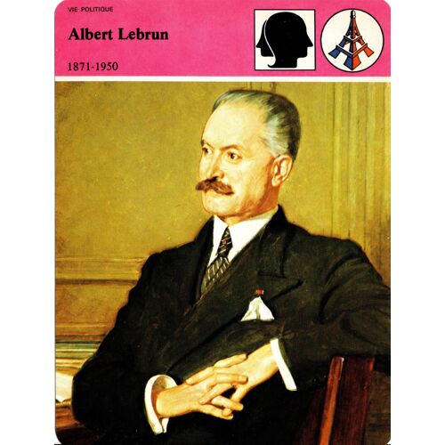 Fiche Edito-Service Histoire Albert Lebrun 1871-1950