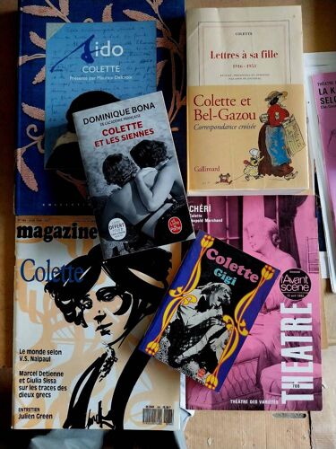 Colette : Sido , Gigi , Chéri ...Sélection Romans, Théâtre, Lettres À Sa Fille, Biographie 6 Volumes