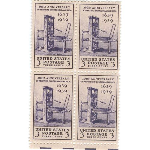 Usa 1939 - Printing Tercentenary - 3c - Scott 857 - Neuf Sans Charnière