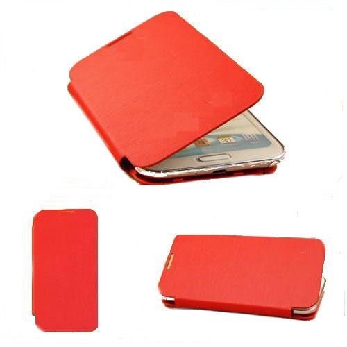 Housse Coque Etui Etui A Rabat Pour Samsung Galaxy S3 Mini I8190 Rouge