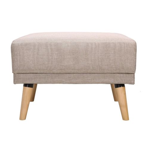 Pouf / Repose Pieds Tissu Naturel Ulla