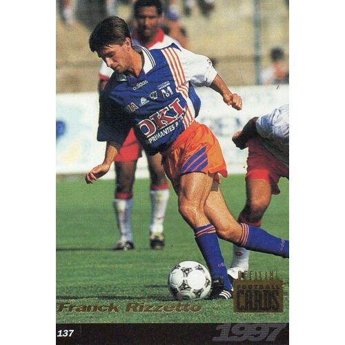 Carte Panini Official Football Cards 1997 Franck Rizzetto N°137 Montpellier