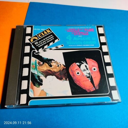 Ennio Morricone – L Uccello Dalle Piume Di Cristallo 4 Mosche Di Velluto Grigio Cd Import Italy