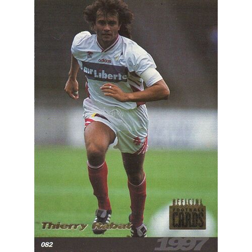 Carte Panini Official Football Cards 1997 Thierry Rabat N°82 Lille