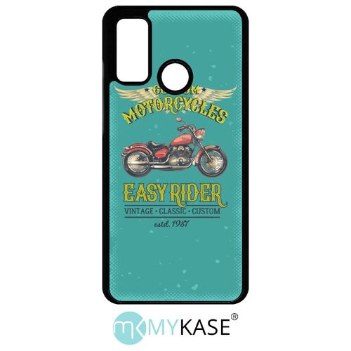 Coque huawei p smart 2020 - moto rtro easy rider - noir