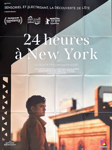 24 Heures À New York (Mutt) - Véritable Affiche De Cinéma Pliée - Format 120x160 Cm - De Vuk Lungulov-Klotz Avec Lio Mehiel, Cole Doman, Mimi Ryder - 2024