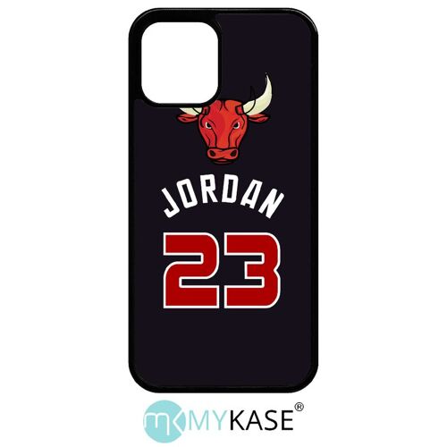 Coque pour iphone 12 pro - chicago jordan 23 - noir