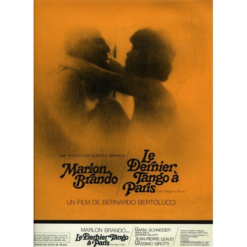 Le Dernier Tango À Paris, Synopsis Dépliant, Bernardo Bertolucci, Marlon Brando, Maria Schneider