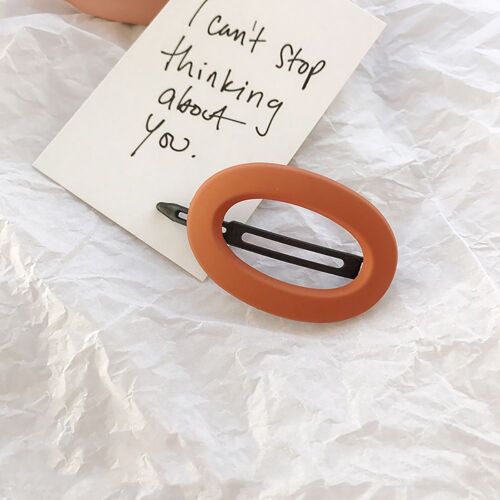 Pince À Cheveux Géométrique En Résine, 1 Pièce, Mode Coréenne, Couleur Unie, Accessoires De Beauté 