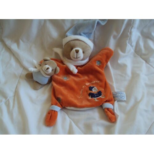 Doudou Ours Orange Firmin A La Neige Doudou Et Compagnie