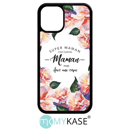 Coque Iphone 12 Mini - Super Maman - Noir
