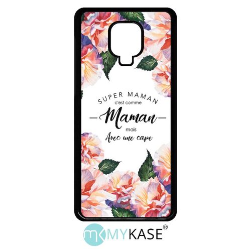 Coque Xiaomi Redmi Note 9 Pro - Super Maman - Noir