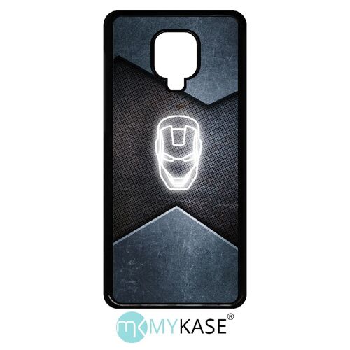 Coque xiaomi redmi note 9 pro - superhero iron the man - noir