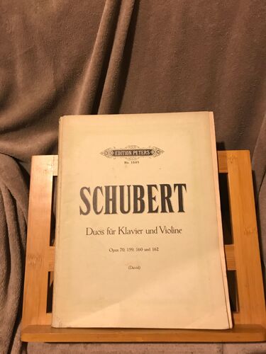 Schubert Duos Pour Violon Et Piano Partition Éditions Peters N°156b Rev. David