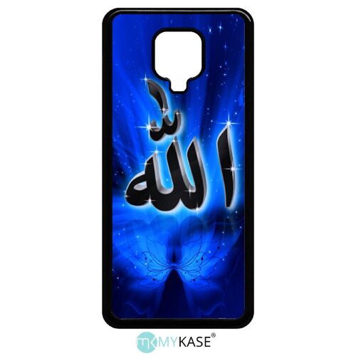 Coque Xiaomi Note 9s - Allah Religion Bleu Nuit - Noir