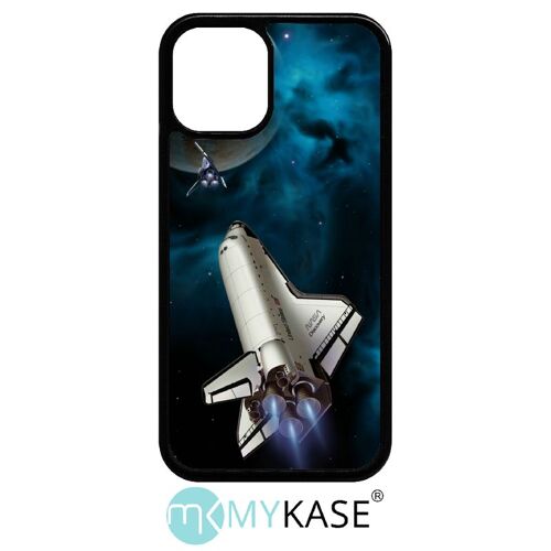 Coque iphone 12 mini - nasa planete - noir