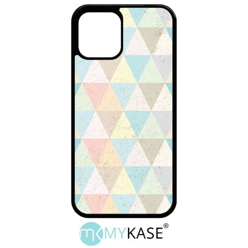 Coque pour iphone 12 pro - style scandinave pastel - noir