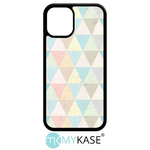 Coque Iphone 12 Mini - Style Scandinave Pastel - Noir