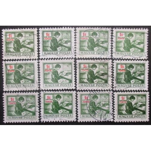 Hongrie Taxe N°238 X 12 Oblitéré