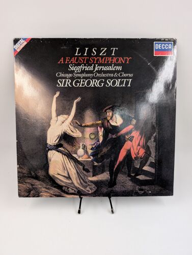 Vinyle 33 Tours Liszt A Faust Symphony (Chicago Symphony Orchestra & Chorus) Sir Georg Solti Avec Fourreau