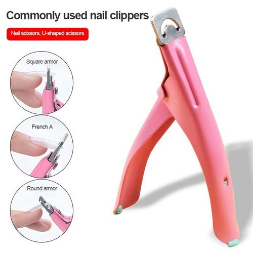 Faux-Ongles En Forme De U, Coupe-Ongle Acrylique Uv Gel French Manucure, Coupe-Ongle Créatif, Ciseaux, Tslm1 