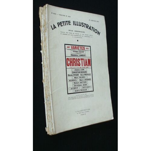 La Petite Illustration 1937 Théatre N°805,  809, 810, 811, 816, 817, 820