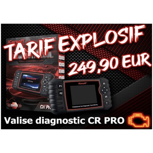 Valise Diagnostic Auto Multimarque Obd2 100% Francais Icarsoft Cr Pro