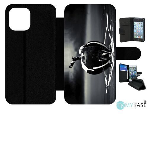 Etui À Rabat Iphone 12 Pro Max - Apple Black - Simili-Cuir - Noir