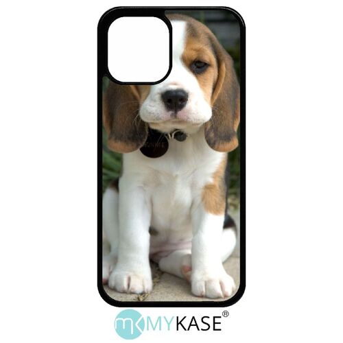 Coque Pour Iphone 12 Pro Max - Chien Mignon - Noir