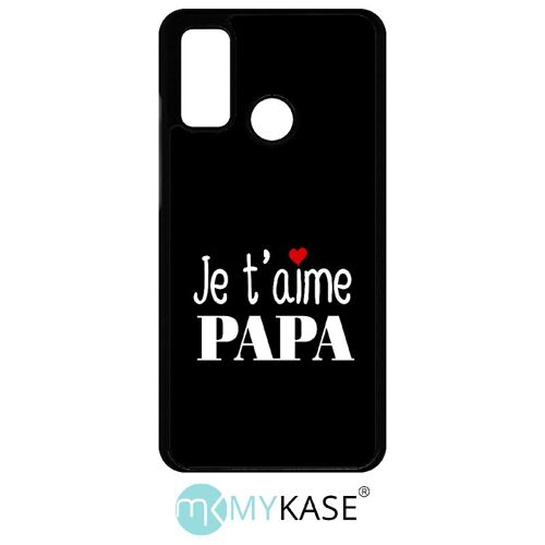 Coque Huawei P Smart 2020 - Je T Aime Papa Fond Noir - Noir