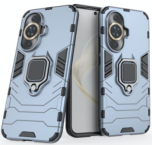Coque pour Huawei Nova 12s - housse etui rigide anti choc + verre trempe - BLEU FONCE