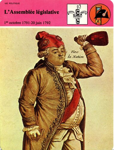 Fiche Edito-Service Histoire L'assemblée Législative 1er Octobre 1791 - 20 Juin 1792