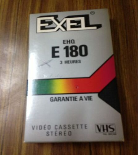Casette Vhs Vierge Exel E180