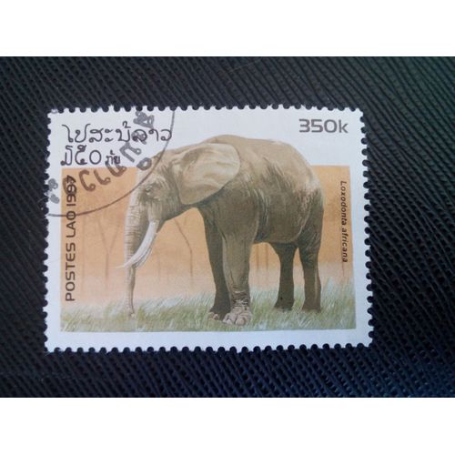 Timbre Laos Yt 1278 Éléphant D'afrique (Loxodonta Africana) 1997 ( 10040305 )