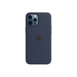 Apple - Coque de protection pour téléphone portable - avec MagSafe - silicone - marine profond - pour iPhone 12 Pro Max