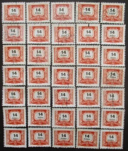 Hongrie Taxe N°221b X 35 Dentelé 11 Oblitéré